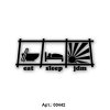 наклейка - eat sleep jdm jdm 00442